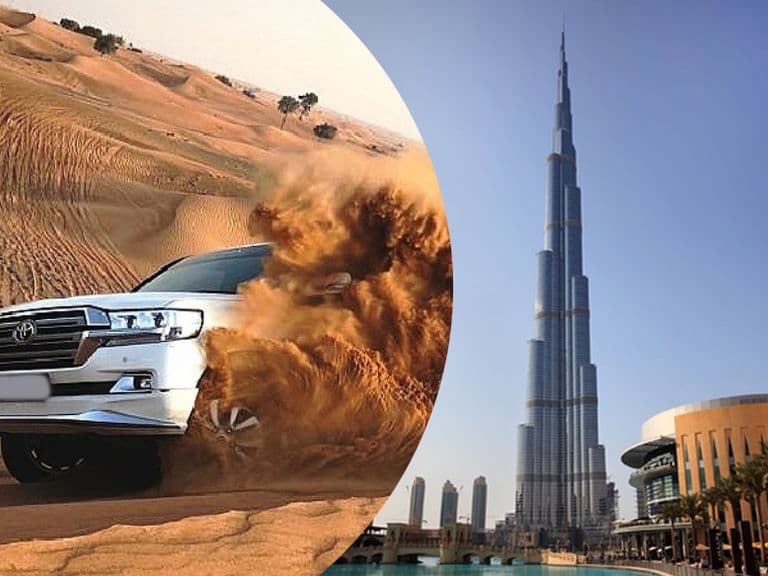 Desert Safari and Burj Khalifa Entry Ticket