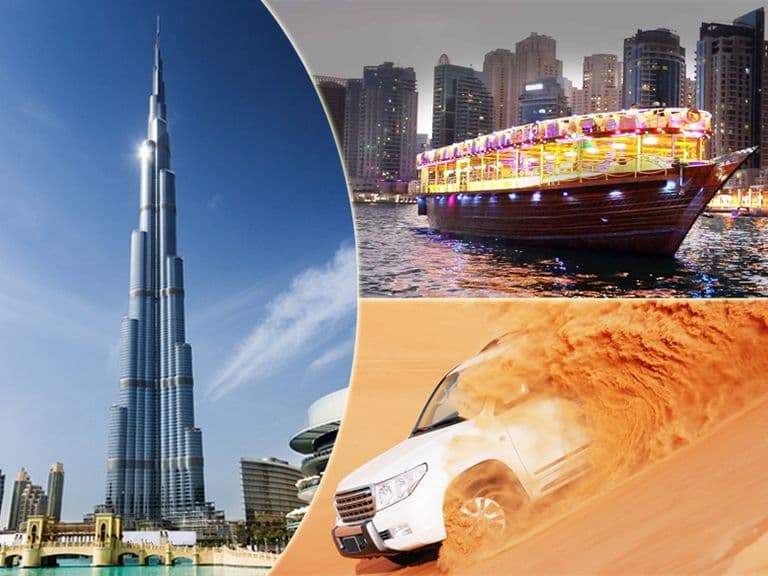 Desert Safari Dhow Cruise Burj Khalifa Prime